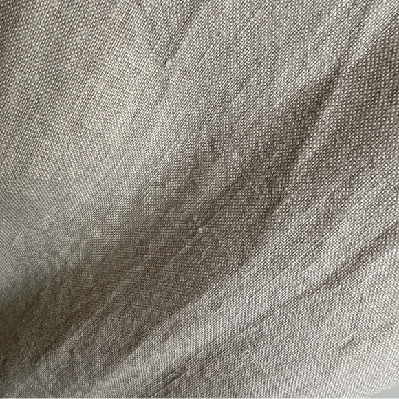 Sandro Sportswear Tan 100% Linen Wide Leg Pants Rope Belt Size 10 Nautical - Picture 10 of 16